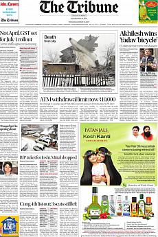 The Tribune Delhi - January 17th 2017