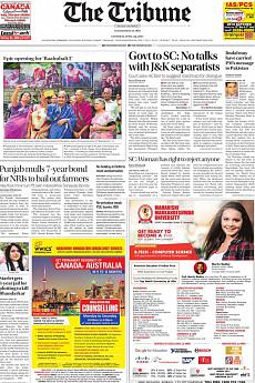 The Tribune Delhi - April 29th 2017