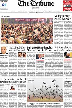 The Tribune Delhi - January 2nd 2018