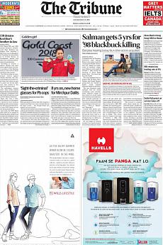 The Tribune Delhi - April 6th 2018