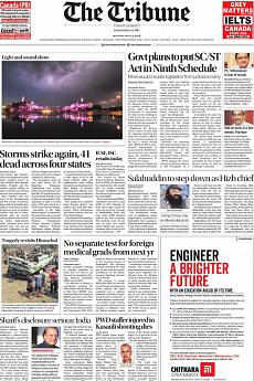 The Tribune Delhi - May 14th 2018