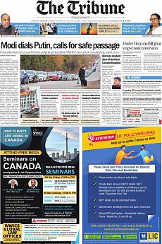 The Tribune Delhi - March 3rd 2022